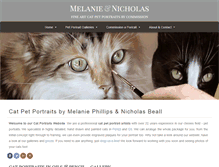 Tablet Screenshot of cat-portraitartist.com